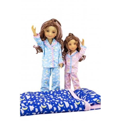 Cute Pattern Long Sleeve Pajamas Set For Women,slumber Party