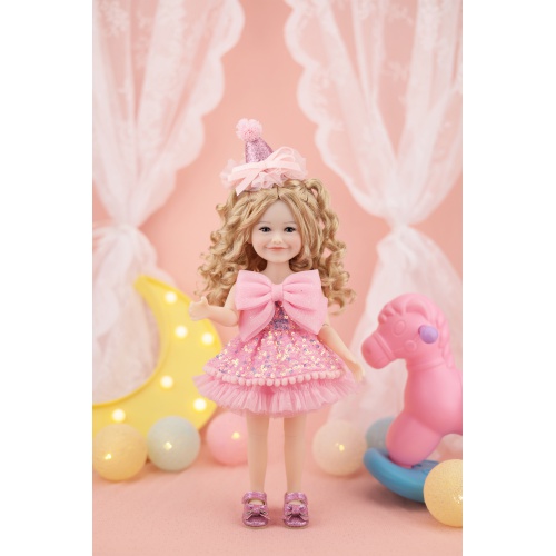 Birthday Siblies (V4- Fair  Skin, Pink Dress)
