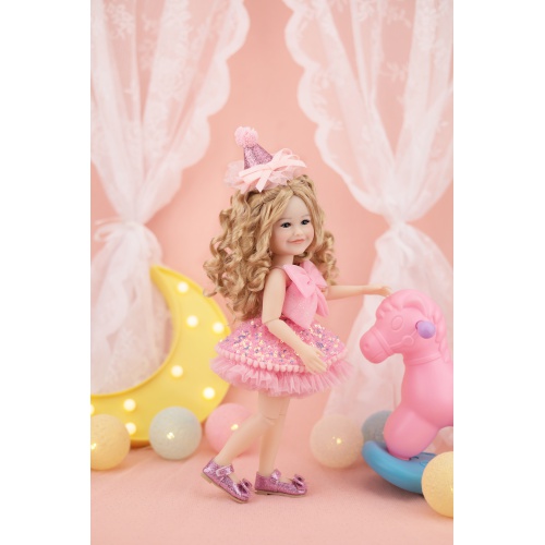 Birthday Siblies (V4- Fair  Skin, Pink Dress)