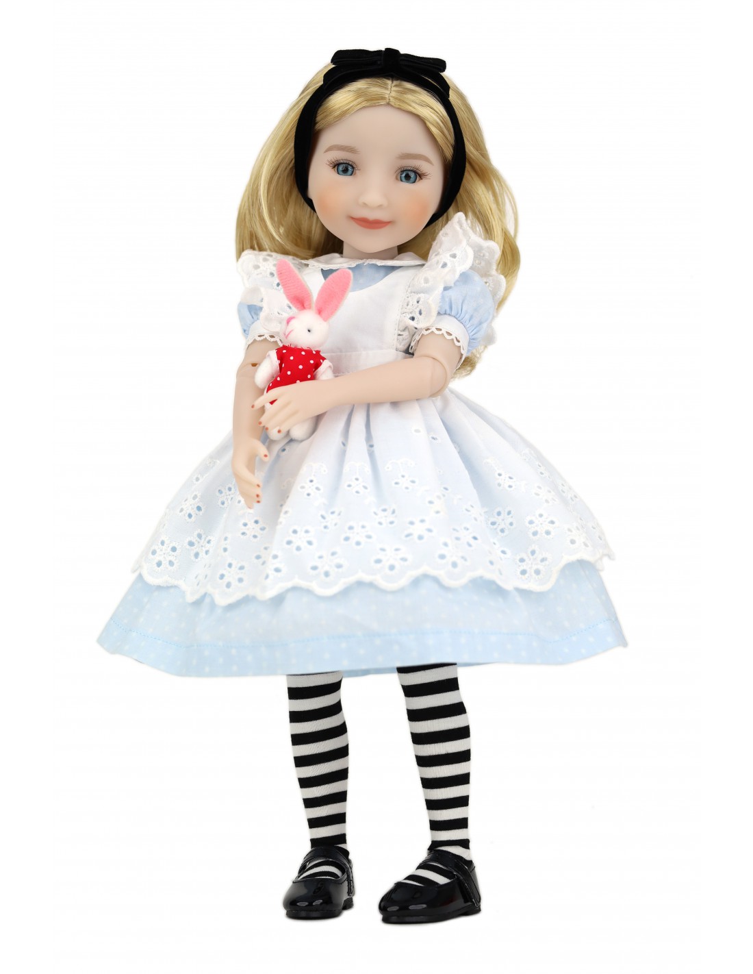 Vintage Folk Art, Alice in Wonderland, Cloth Storybook Doll - Ruby